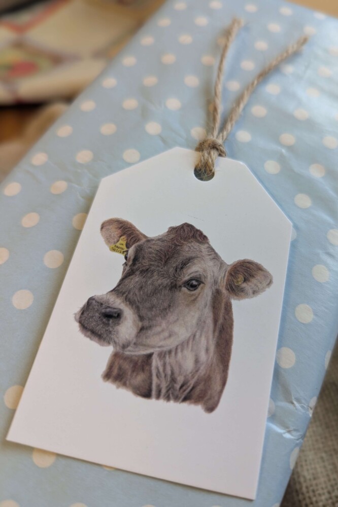 Jersey cow gift tag - Image 2