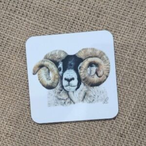 Scottish Blackface Tup Coaster