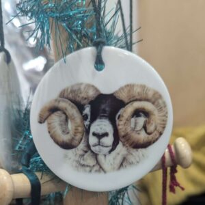 Scottish Blackface Tip Ceramic Decoration