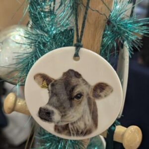 Jersey cow Ceramic Decoration