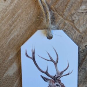 Red Stag Gift tag