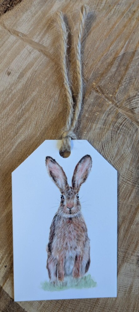 Hare Gift Tag