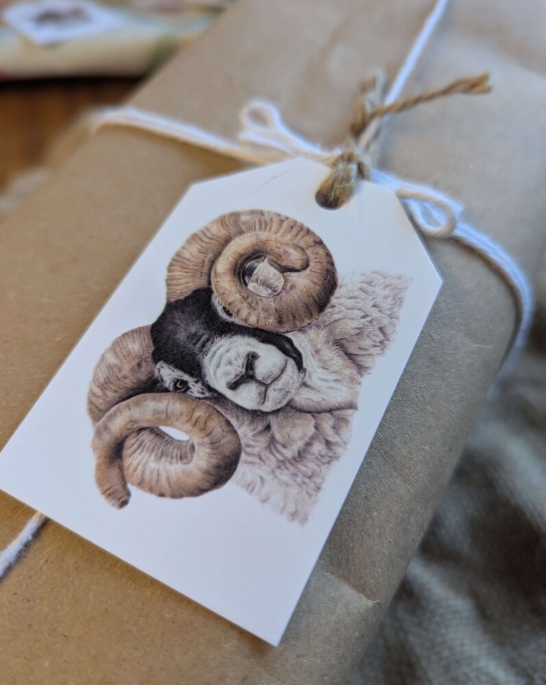 Scottish Blackface Tup Gift Tag - Image 2