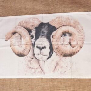 Scottish Blackface Tup Tea Towel