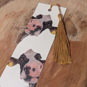 Nosy cow bookmark