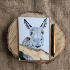 Donkey Portrait Card