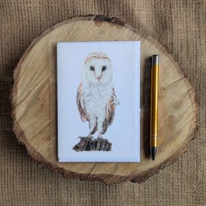 Barn Owl Portrait Notelet