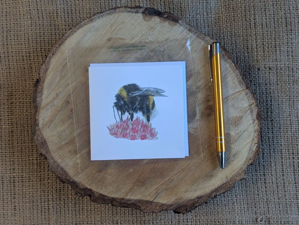 Bumble Bee Square Notelet