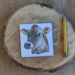 Jersey Cow Square Notelet
